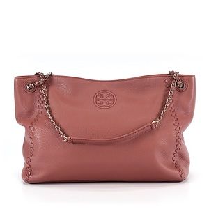 Gently Used Brown Leather Tory Burch Tote